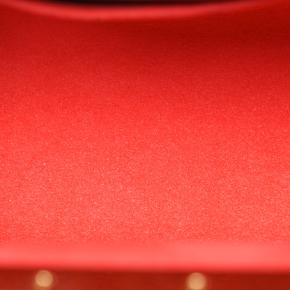 Louis Vuitton Calfskin Nanogram Embossed Clutch Red 5 of 11