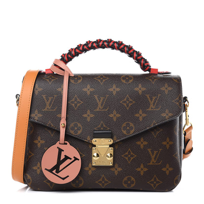 Louis Vuitton Monogram Braided Pochette Metis Coquelicot 1 of 9