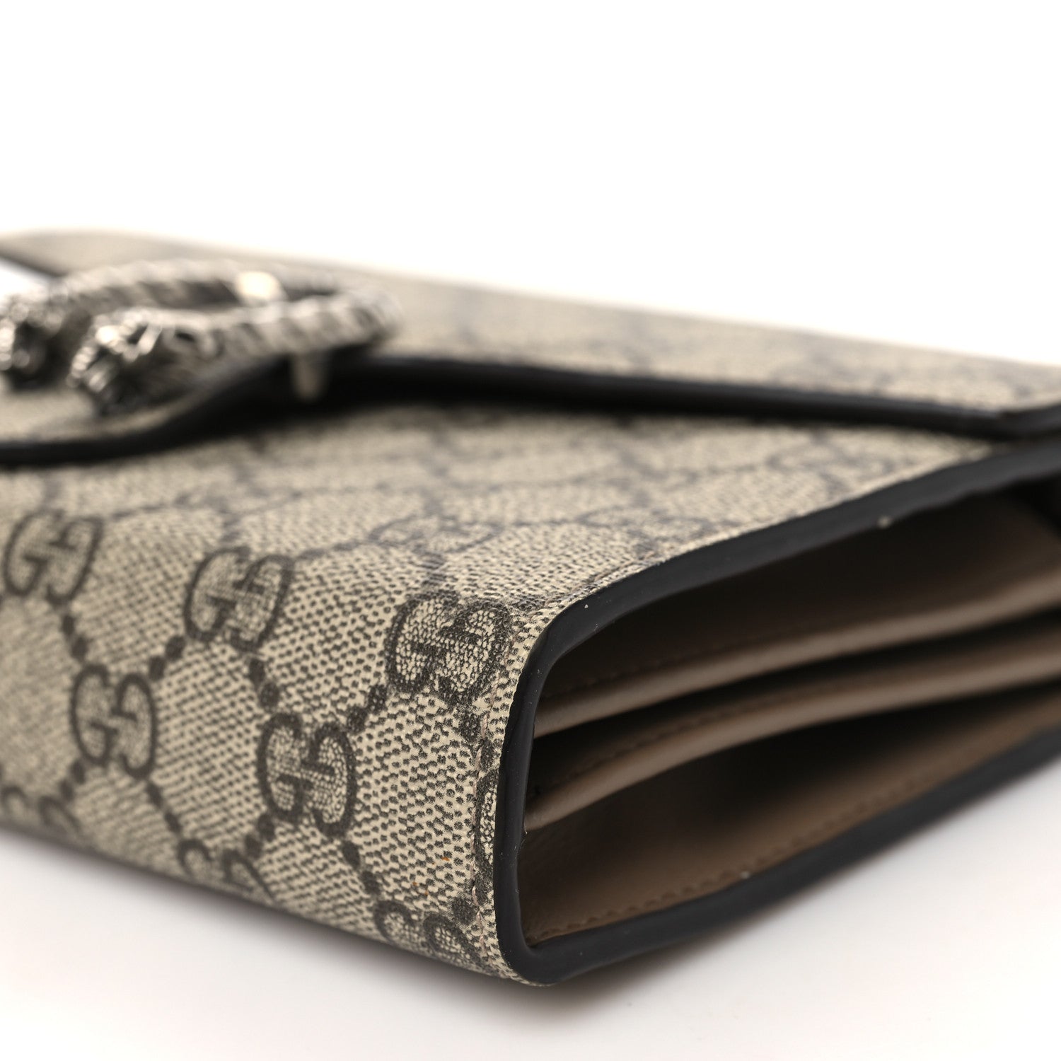 Gucci GG Supreme Monogram Mini Dionysus Chain Wallet Beige Taupe 9 of 9