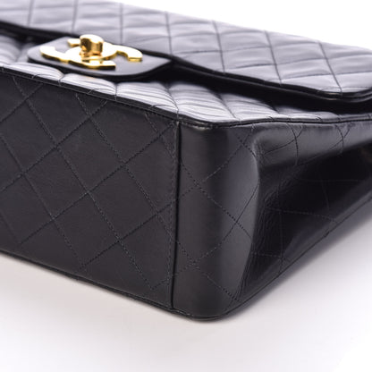 Chanel Lambskin Quilted XL Jumbo Single Flap Black 10 of 10