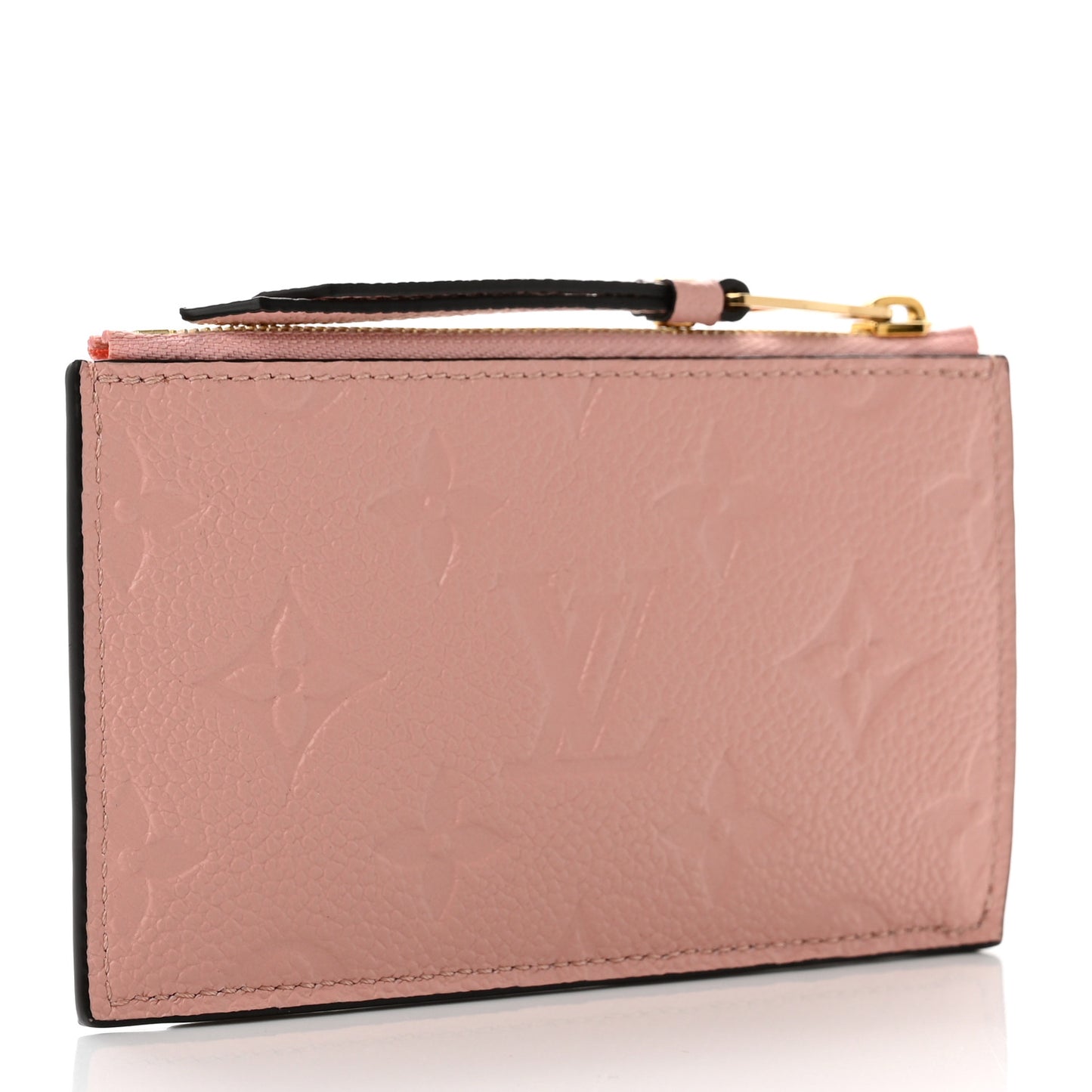 Empreinte Zipper Card Holder Rose Poudre