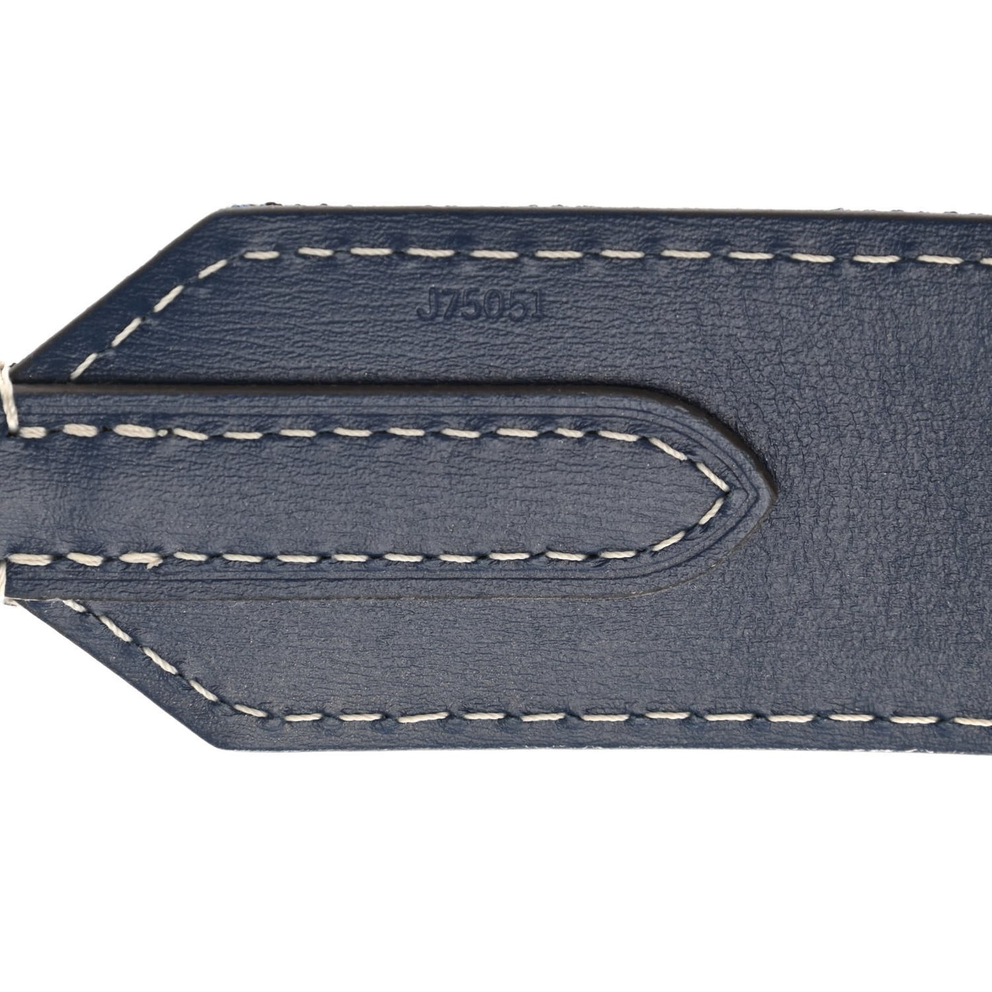 Denim Monogram Jacquard Bandouliere Shoulder Strap Bleu