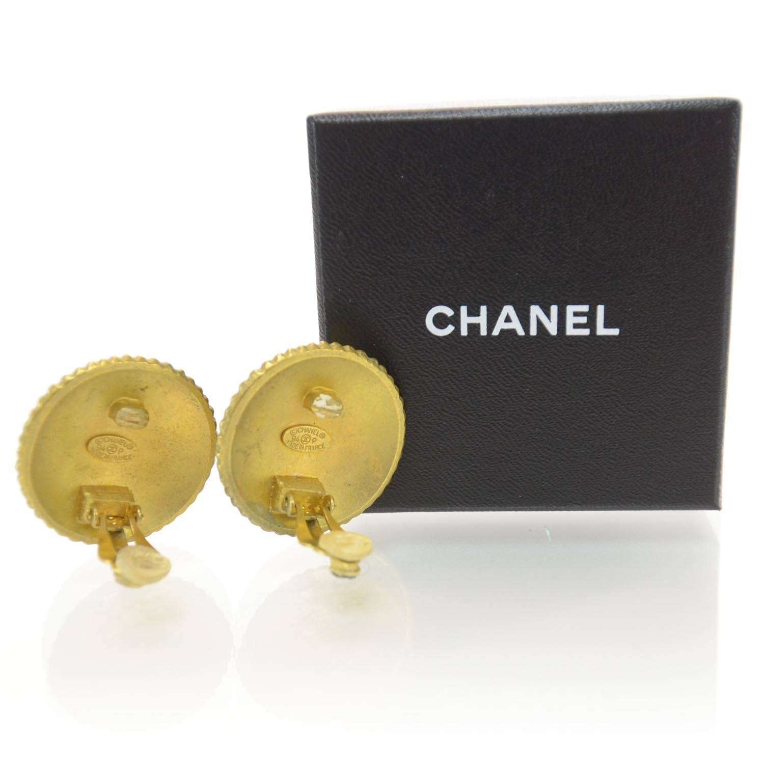 Chanel Coco Clip On Earrings Gold 3 of 5