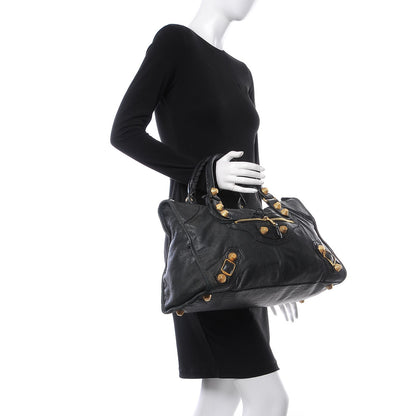Balenciaga Agneau Giant 21 Gold Hardware Work Black 2 of 14