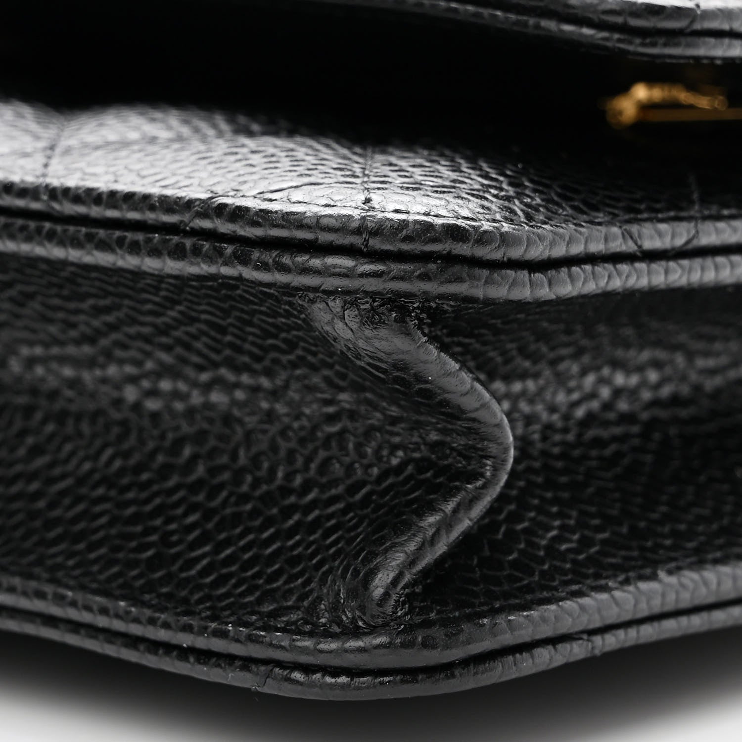 Chanel Caviar Quilted Wallet On Chain WOC Black 11 of 12