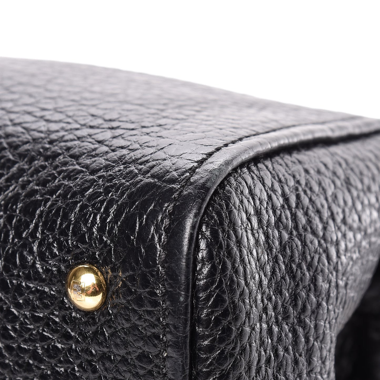 Pebbled Calfskin Small Chameleon Tote Black