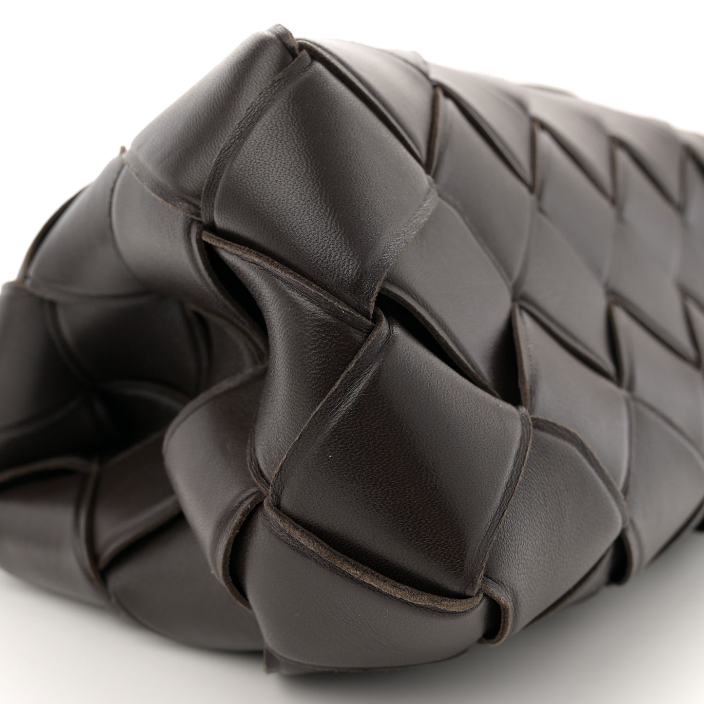 Nappa Maxi Intrecciato Grasp Top Handle Bag Fondant