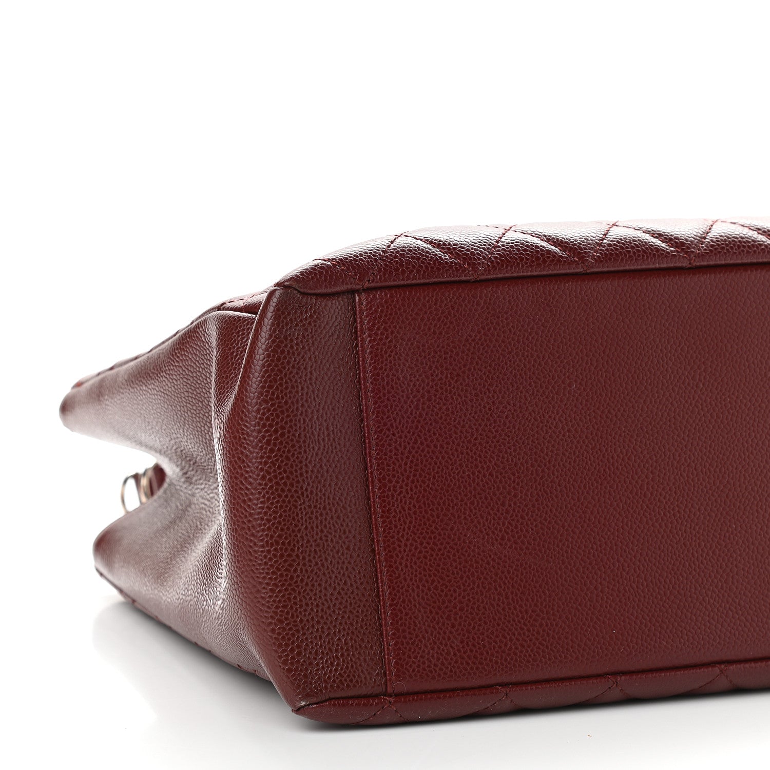 Chanel Caviar Quilted Grand Shopping Tote GST Burgundy 8 of 10