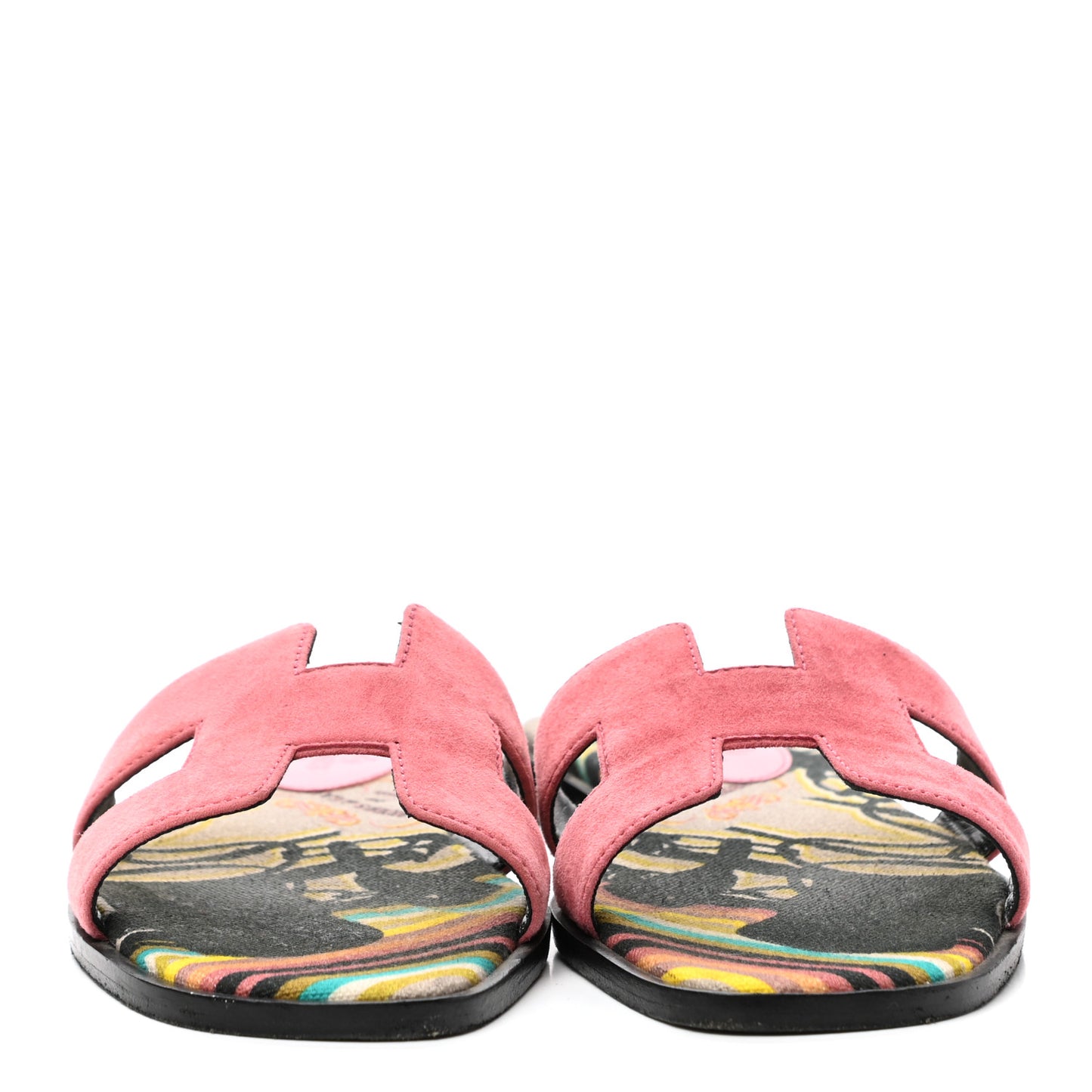 Suede Goatskin Oran Sandals 35.5 Rose De Venice