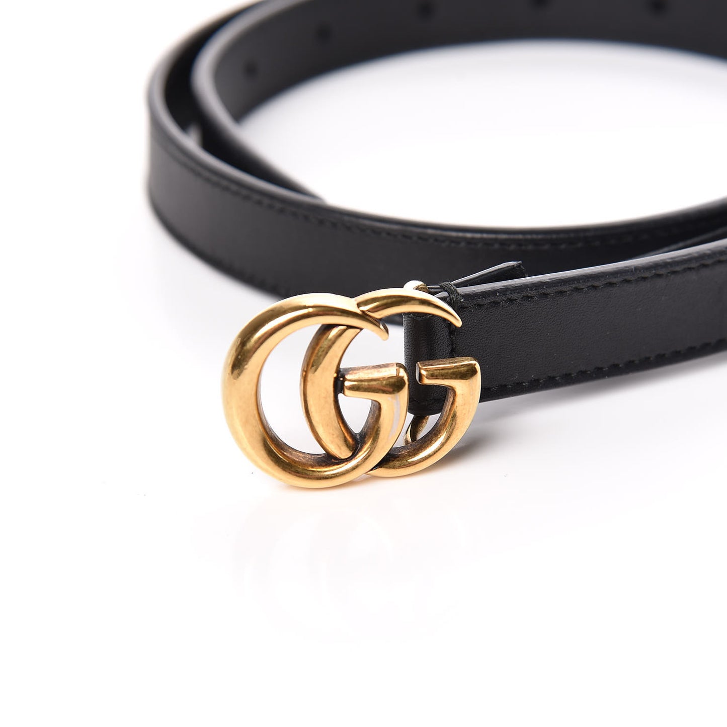 Calfskin Double G 20mm Belt 75 30 Black