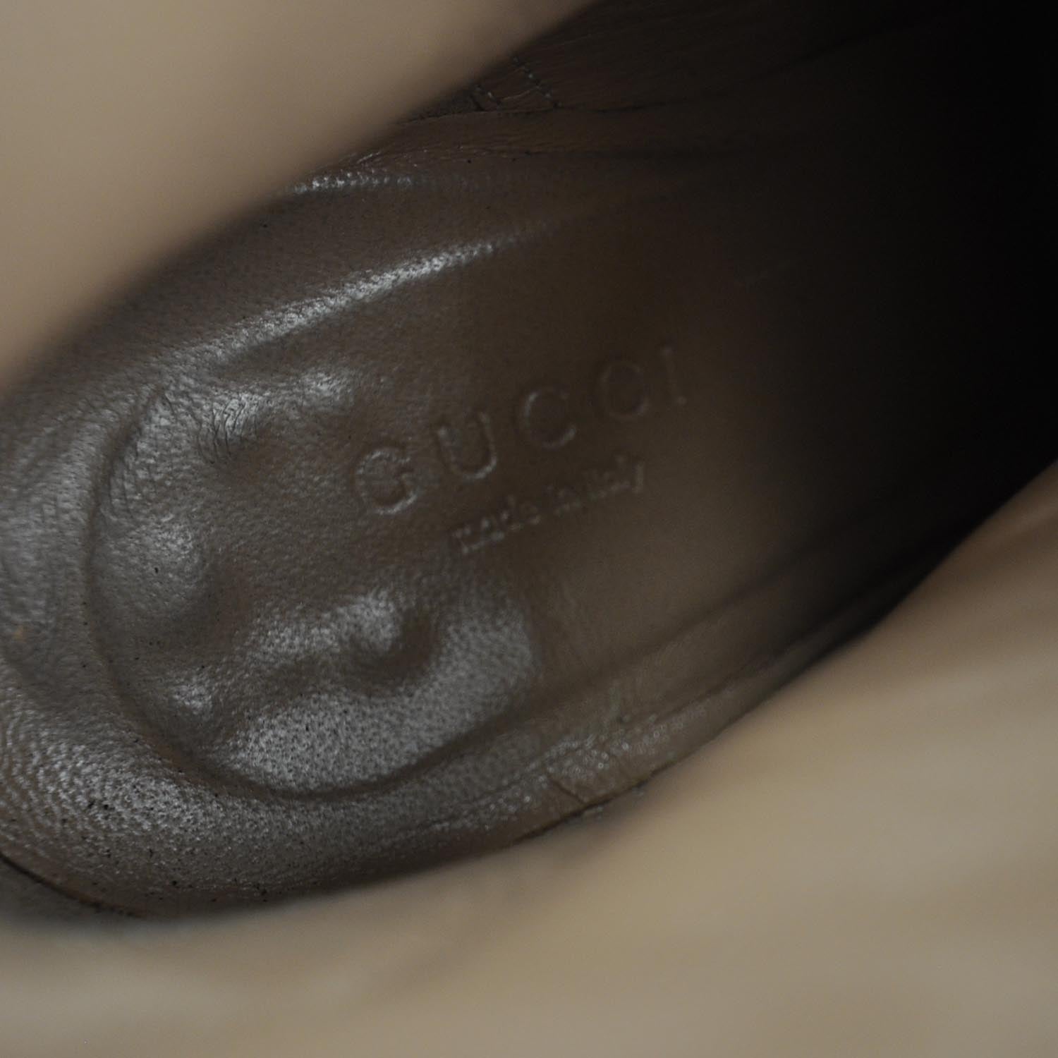 Gucci Leather Bamboo Ankle Boots 7.5 B Black 5 of 7