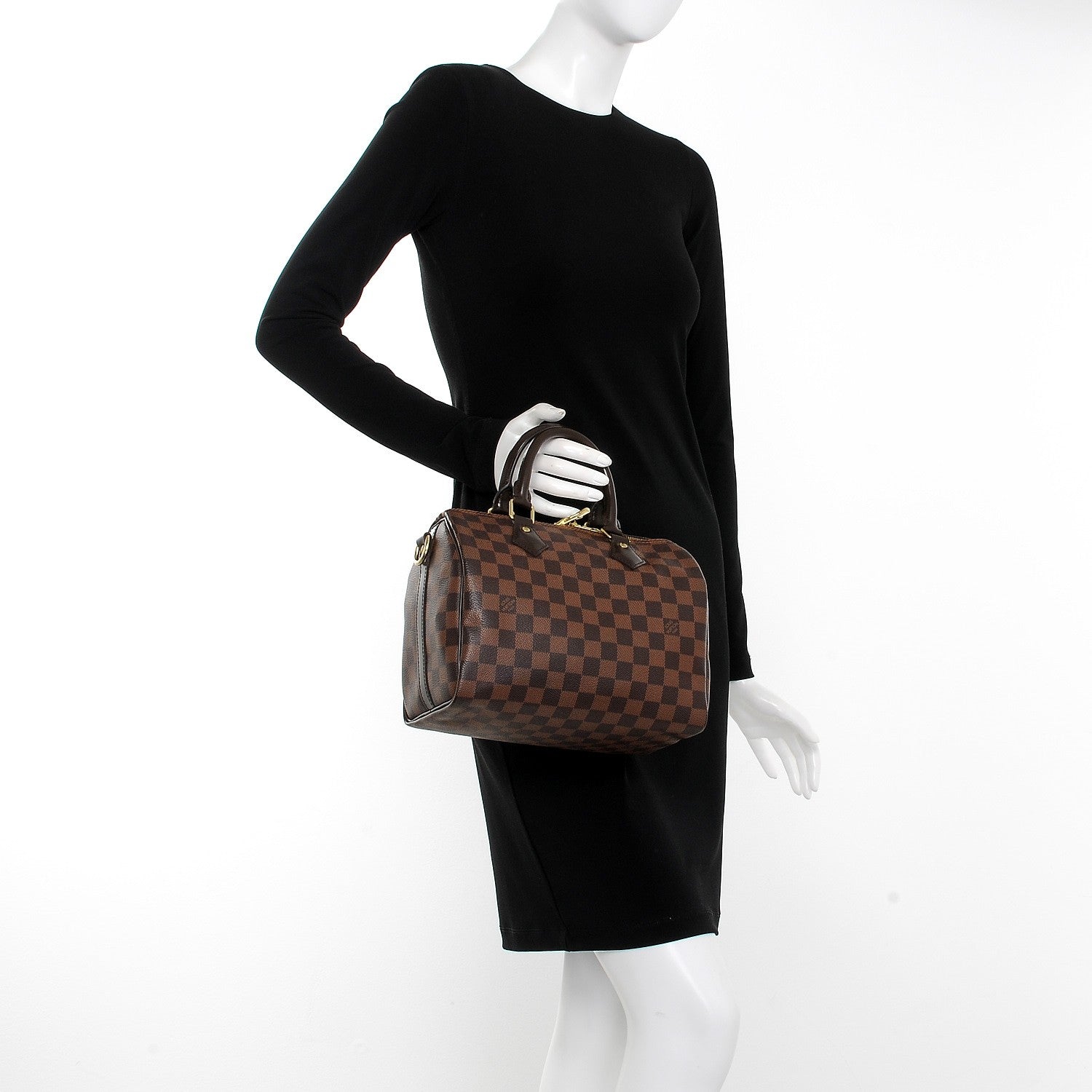 Louis Vuitton Damier Ebene Speedy Bandouliere 25 3 of 9