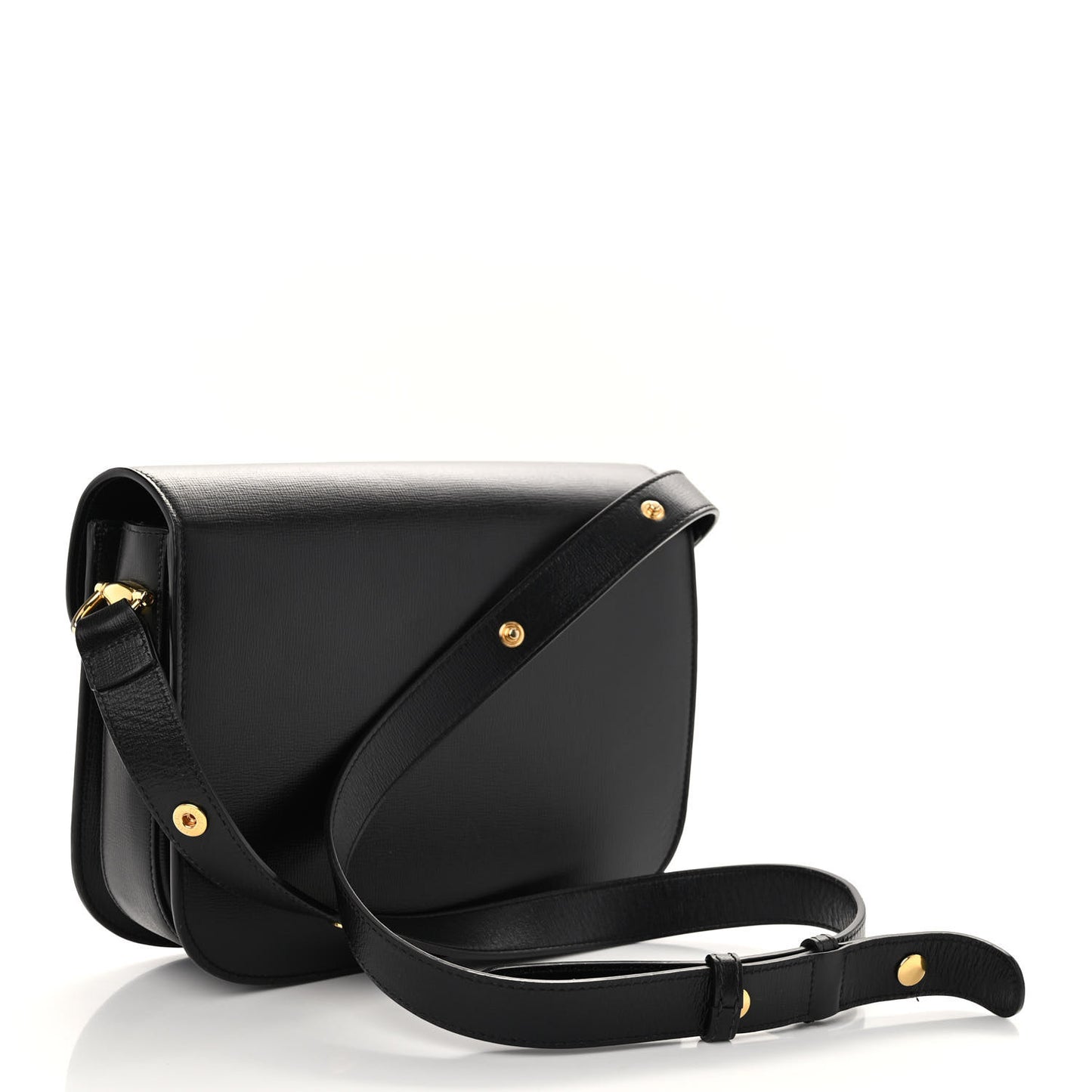 Azalea Calfskin Horsebit 1955 Shoulder Bag Black