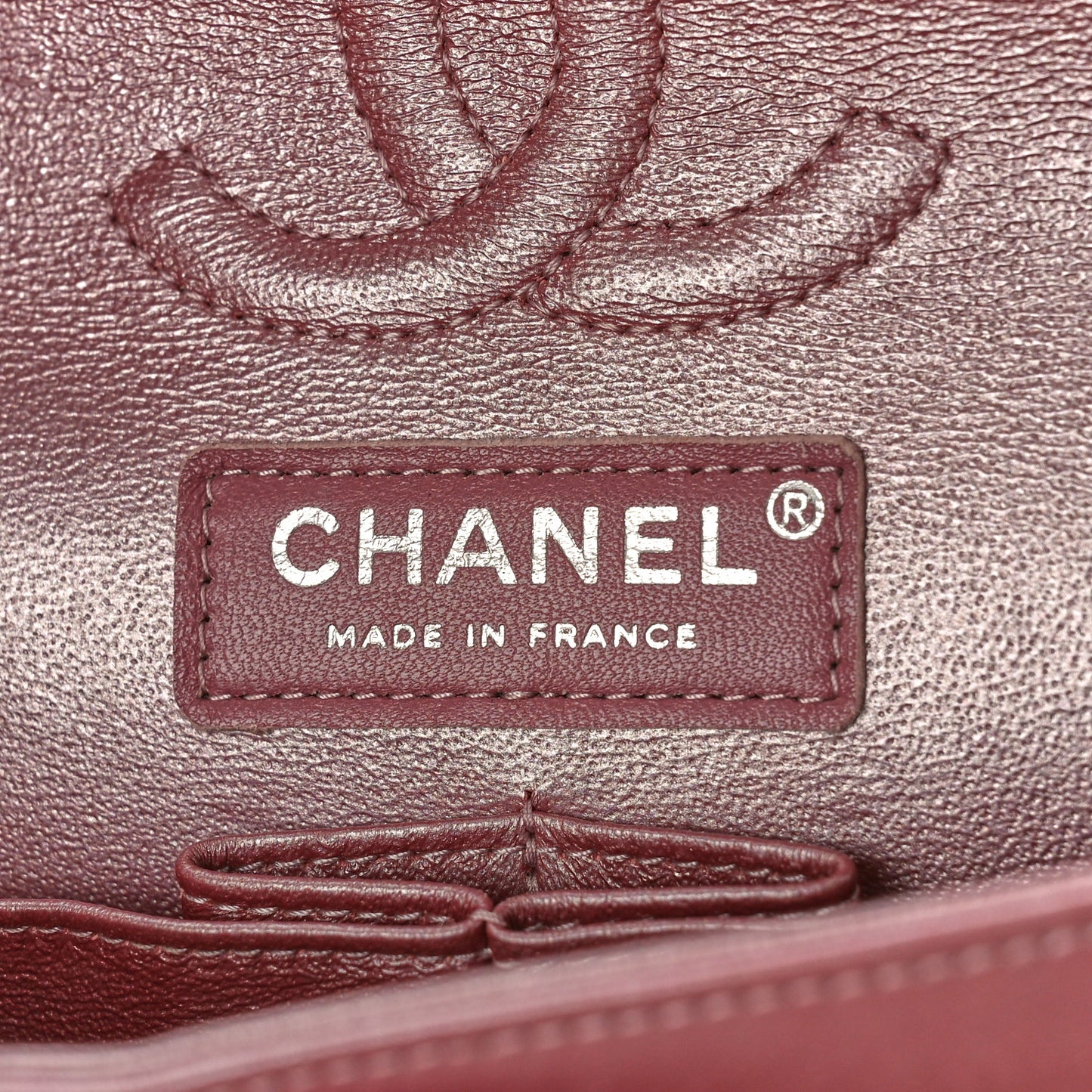 Metallic Lambskin Quilted Small Double Flap Pink