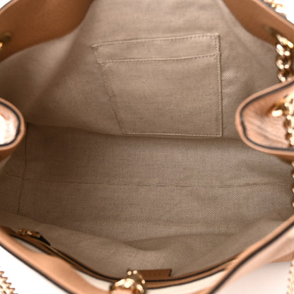 Gucci Pebbled Calfskin Medium Soho Chain Shoulder Bag Camelia 5 of 10