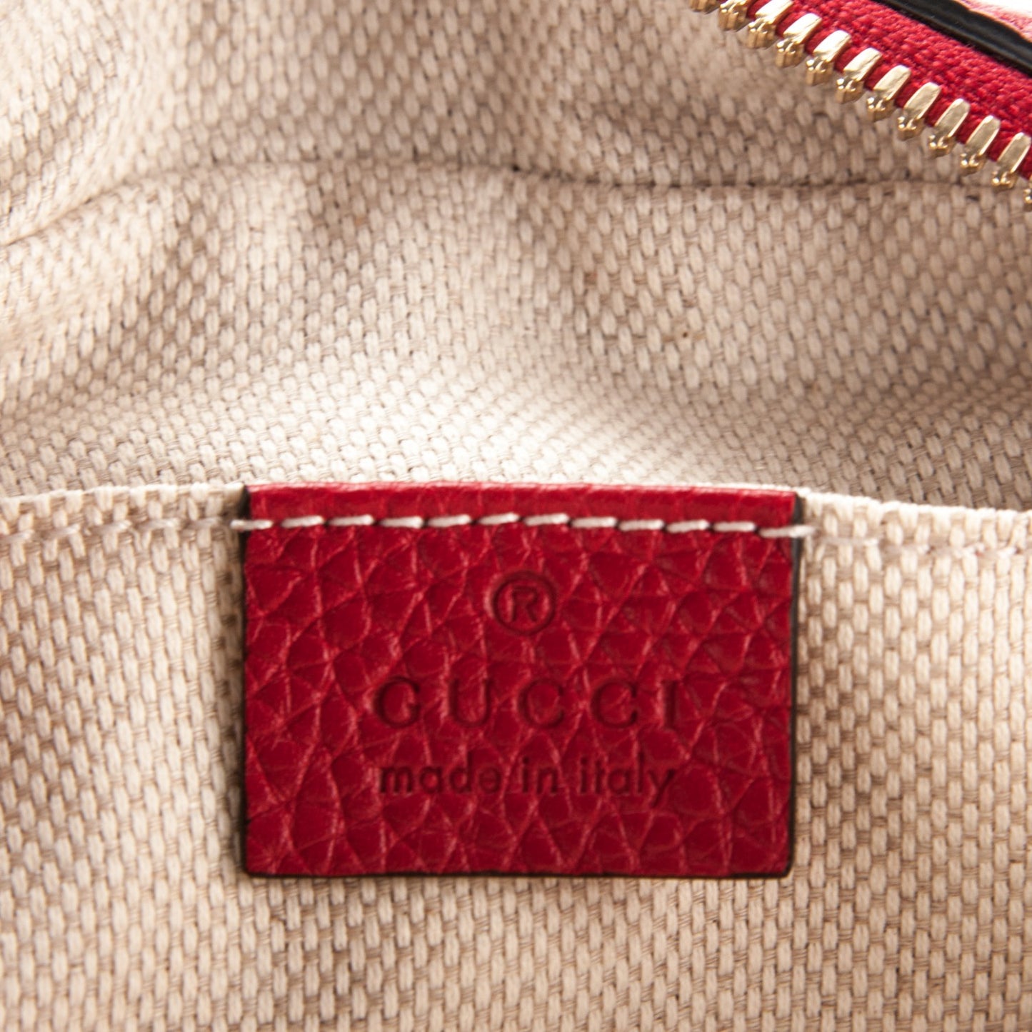 Pebbled Calfskin Small Soho Disco Bag Tabasco Red