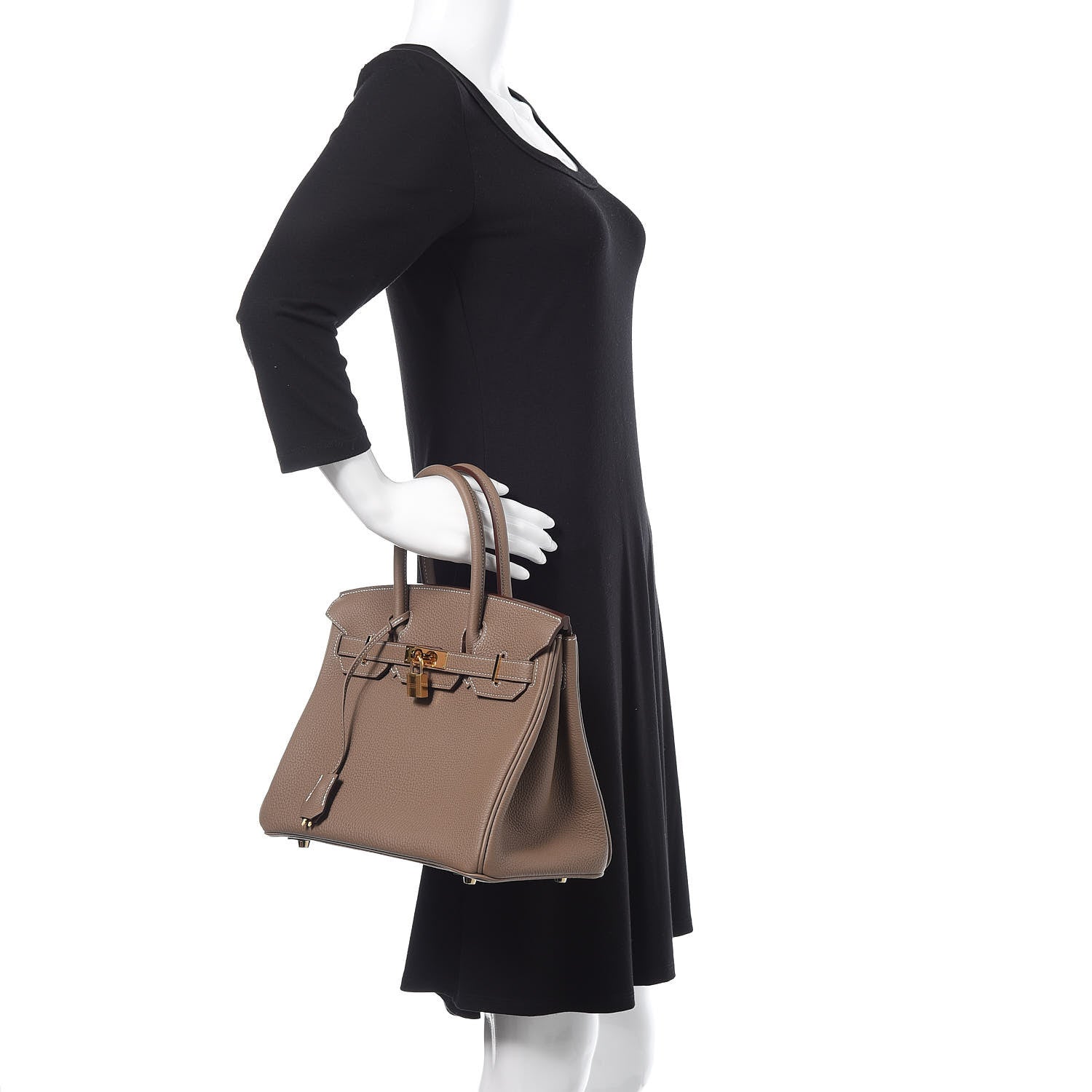 Hermes Togo Birkin 30 Etoupe 2 of 29