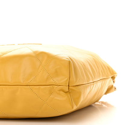 Chanel Shiny Calfskin Quilted Small Chanel 22 Yellow 11 of 11