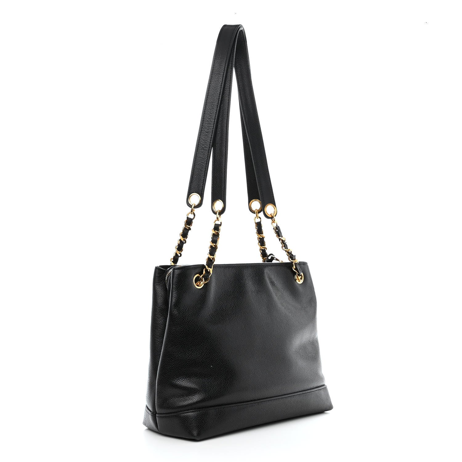 Chanel Caviar Large CC Shoulder Bag Black 3 of 17