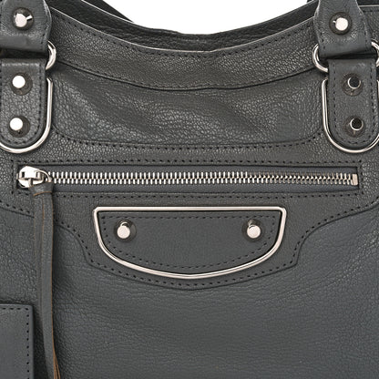 Balenciaga Chevre Silver Metallic Edge Hardware City Gris Acier 9 of 16
