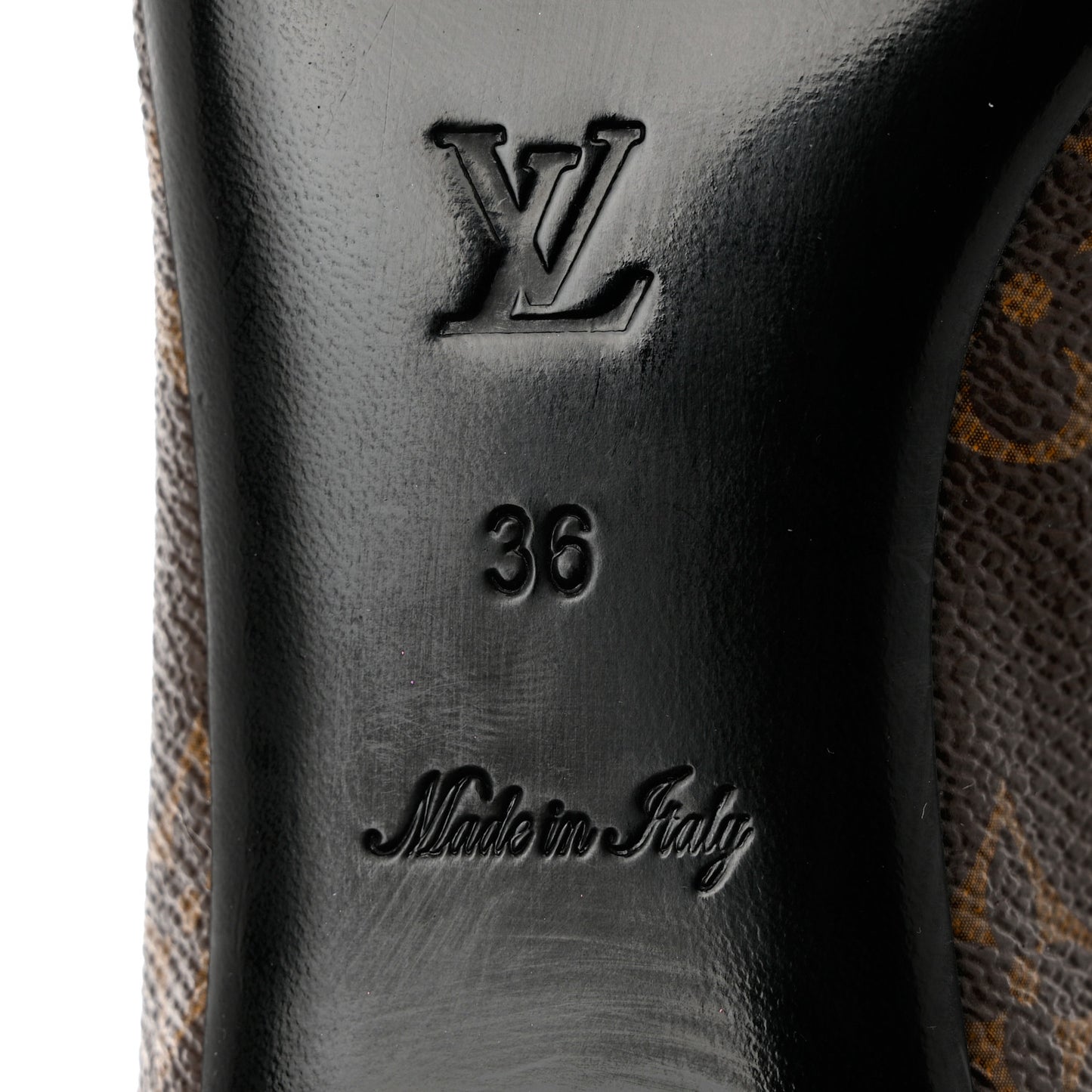 Monogram Inspired Ballerina Flats 36