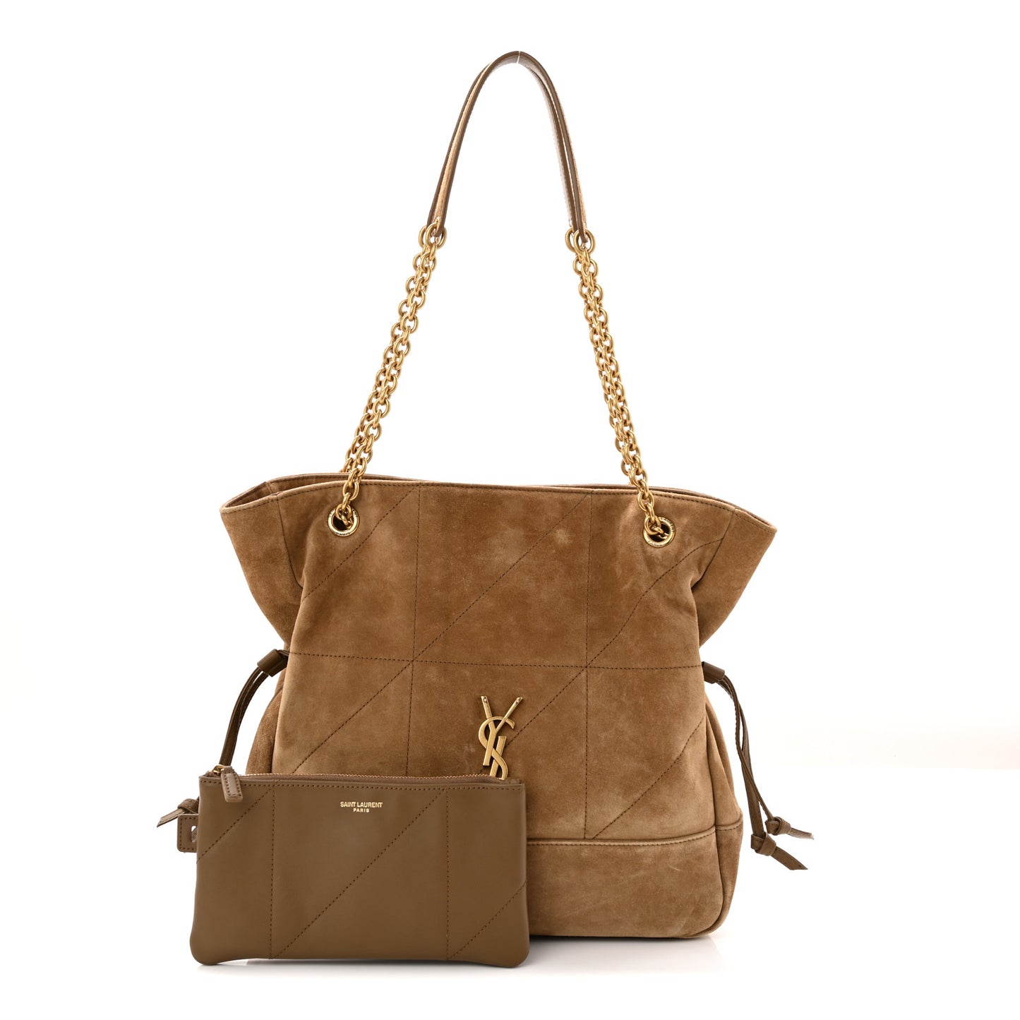 Suede Small Jamie Shopping Tote Golden Leaf