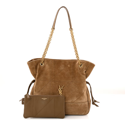 Saint Laurent Suede Small Jamie Shopping Tote Golden Leaf 3 of 12