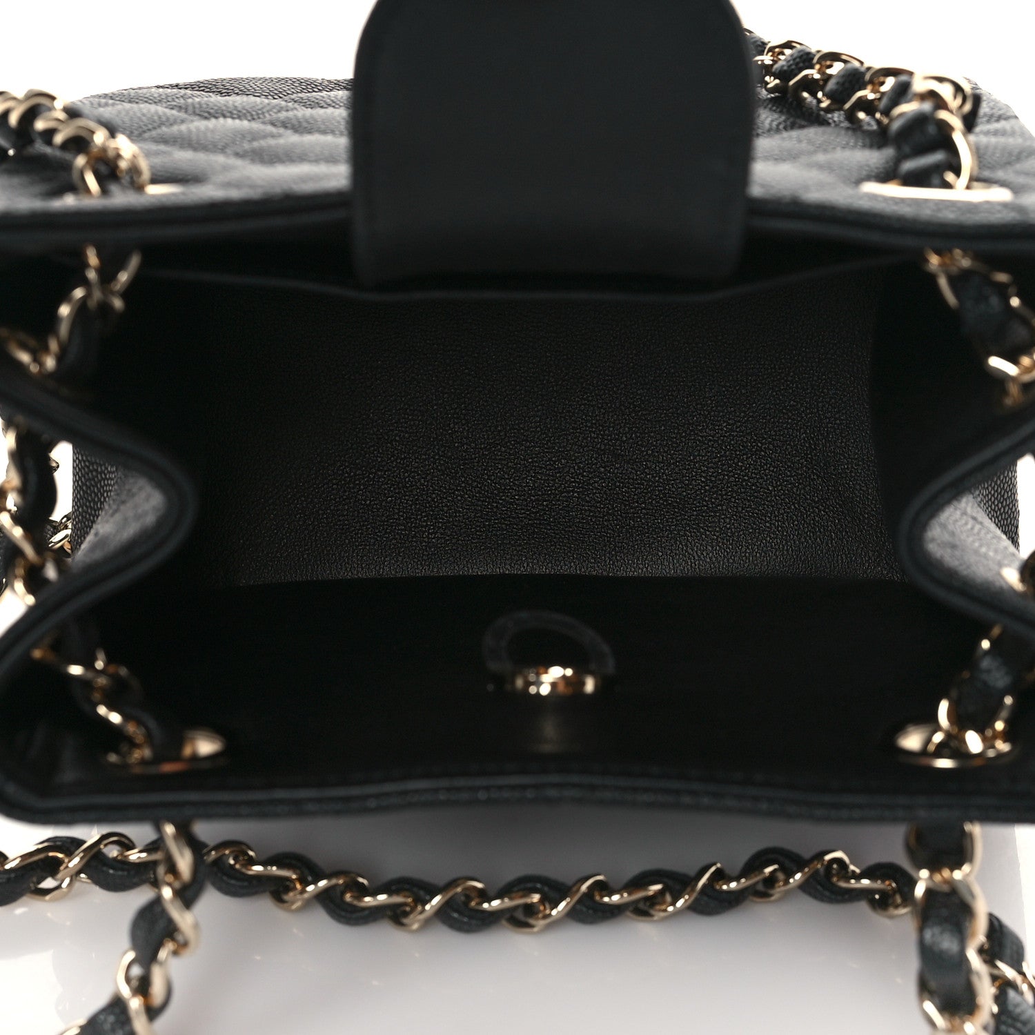 Chanel Caviar Quilted Mini Bucket Bag Black 5 of 10