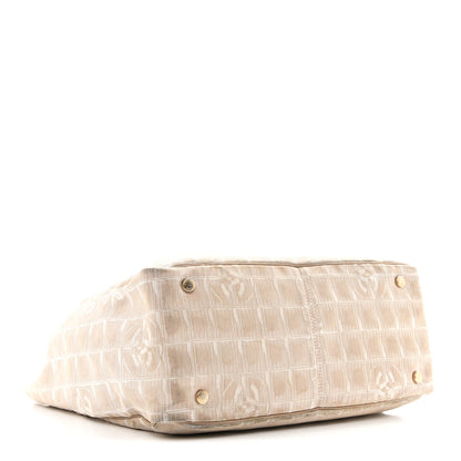 Chanel Nylon Medium Travel Tote Beige 6 of 23