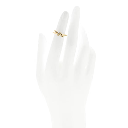Tiffany 18K Yellow Gold Diamond Small Knot Ring 50 5.25 2 of 5
