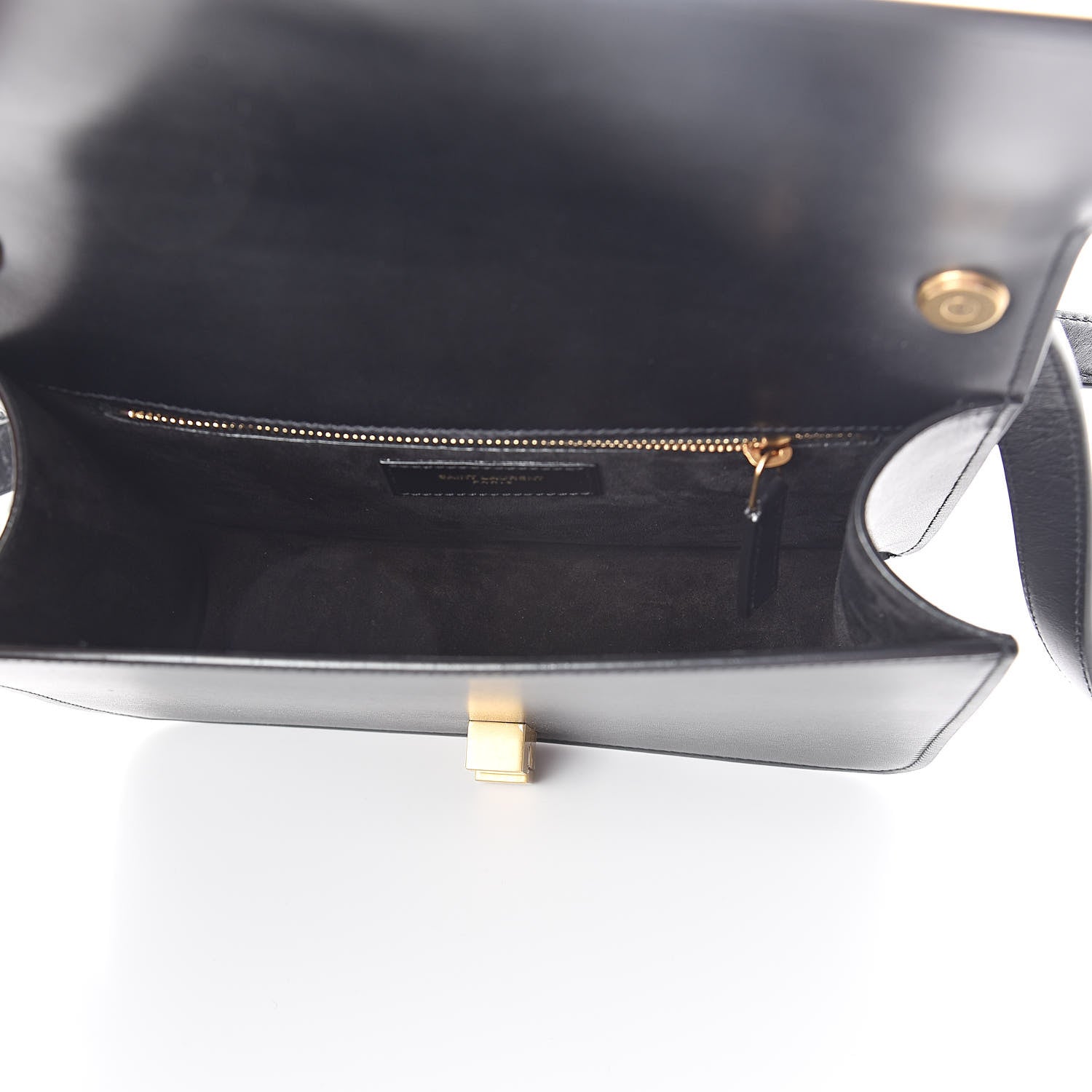 Saint Laurent Smooth Calfskin Carre Satchel Black 5 of 10