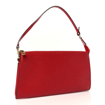 Louis Vuitton Epi Pochette Accessories 24 Castillan Red 3 of 8