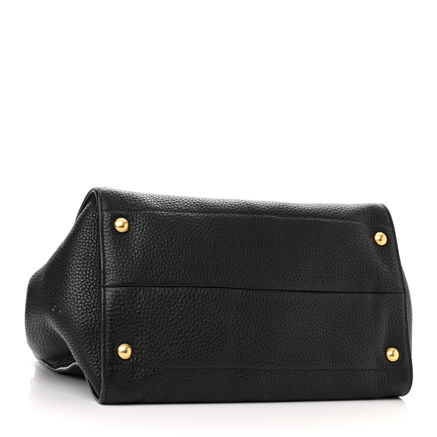 Vitello Daino Shopping Tote Black