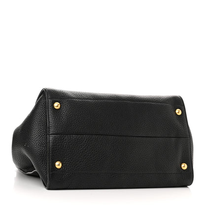 Prada Vitello Daino Shopping Tote Black 4 of 12