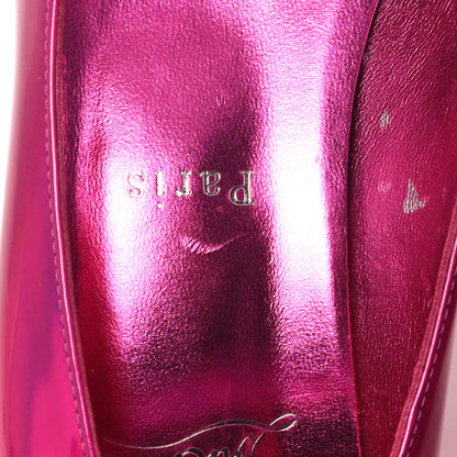 Christian Louboutin Metallic Patent Yazefir 130 Platform Sandals 39.5 Pink 8 of 11