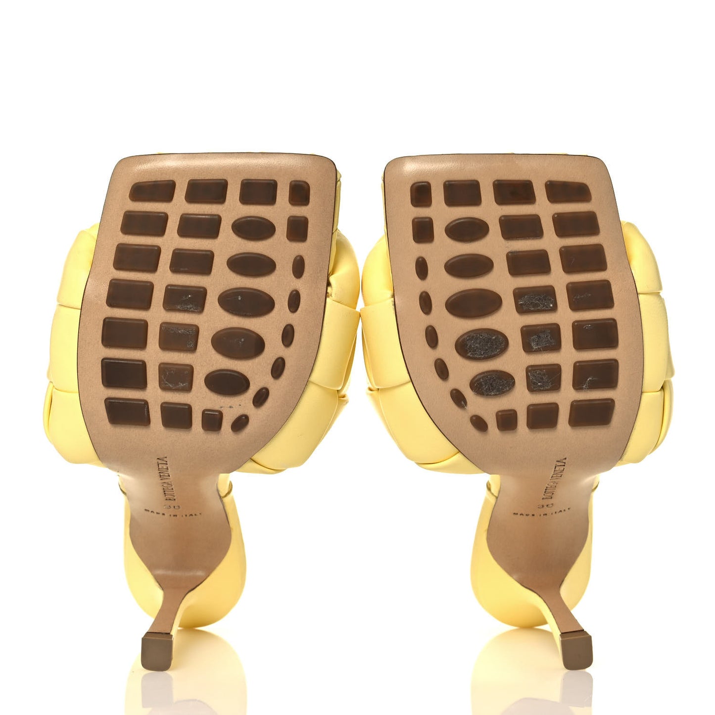 Nappa Maxi Intrecciato Lido 90mm Mule Sandals 36 Lemonade