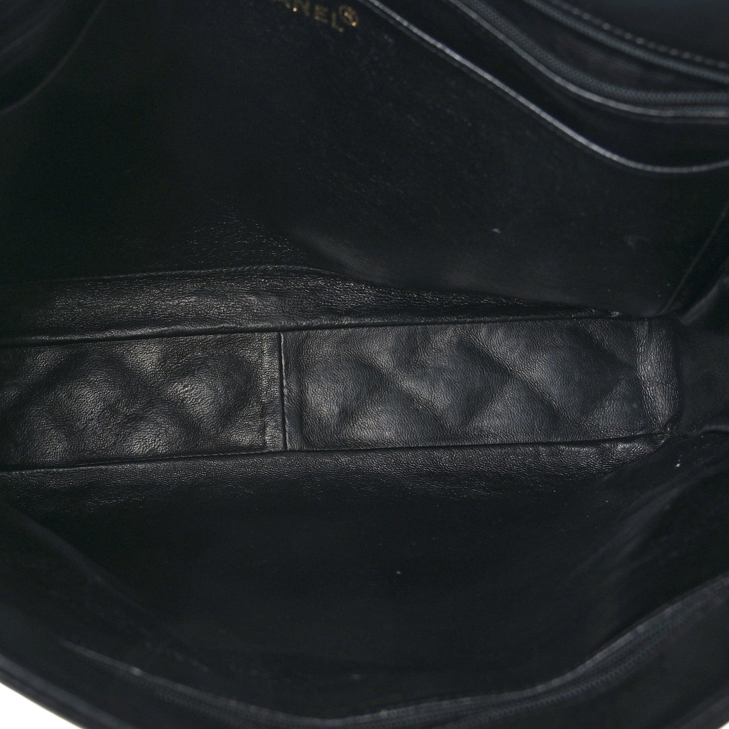Chanel Lambskin Quilted Shopping Tote Black 5 of 9