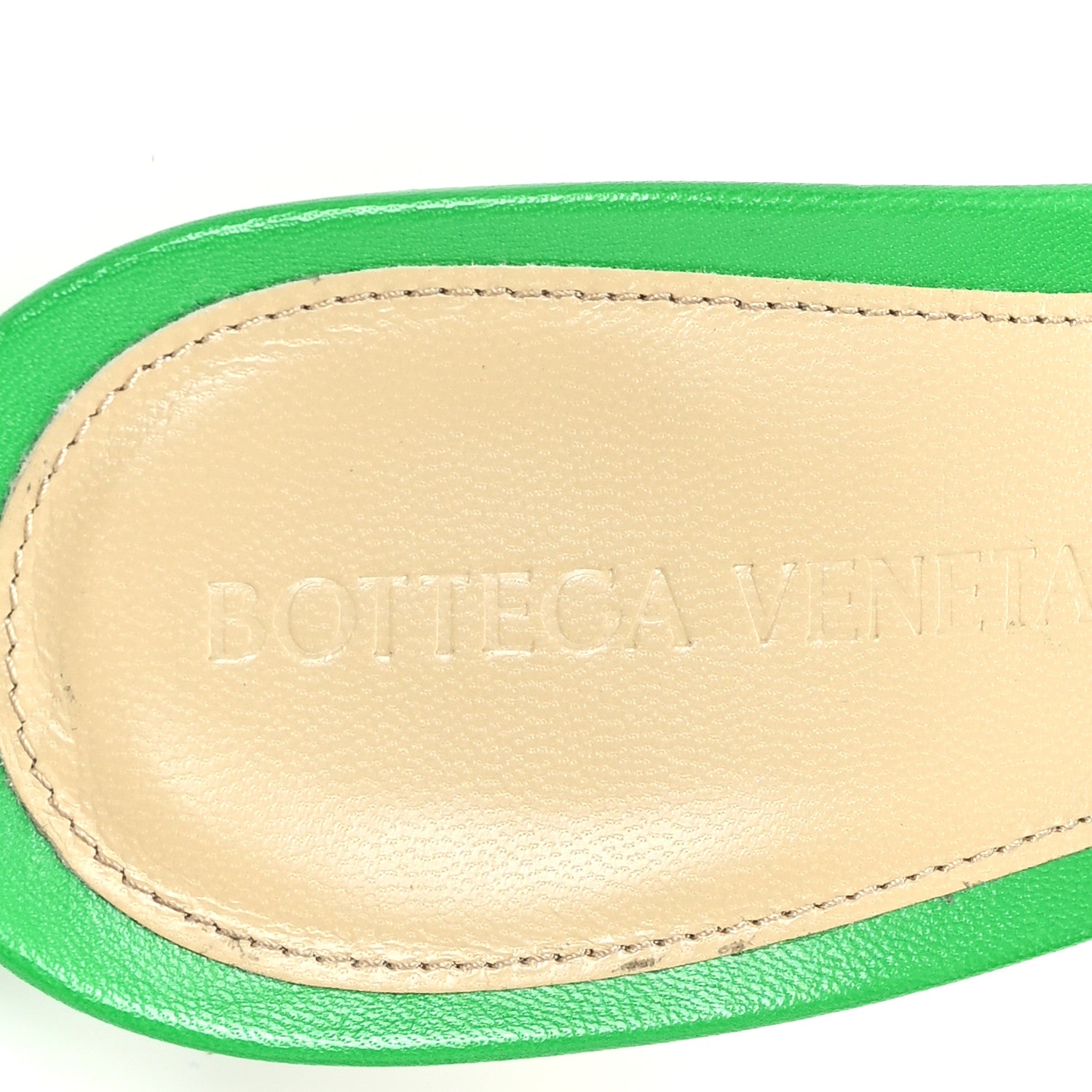 Bottega Veneta Lambskin Stretch Mule Sandals 40 Grass 8 of 8