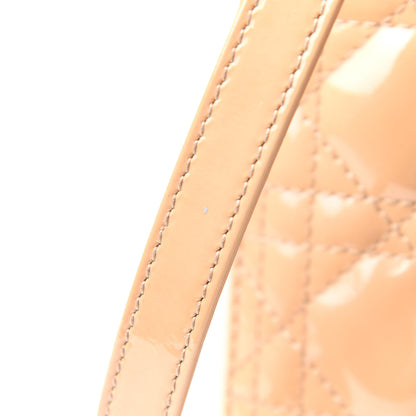 Christian Dior Patent Cannage Large Lady Dior Dark Beige 13 of 15