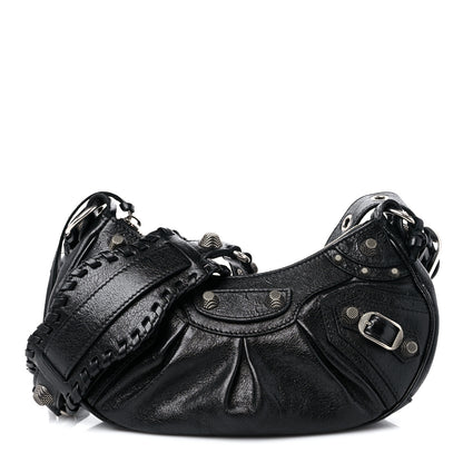 Balenciaga Agneau Arena Le Cagole Shoulder Bag XS Black 3 of 11