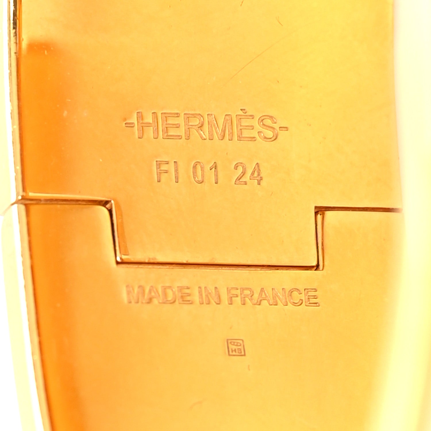 Hermes Enamel Wide Clic Clac H Bracelet GM White 5 of 5