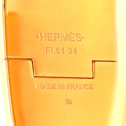 Hermes Enamel Wide Clic Clac H Bracelet GM White 5 of 5