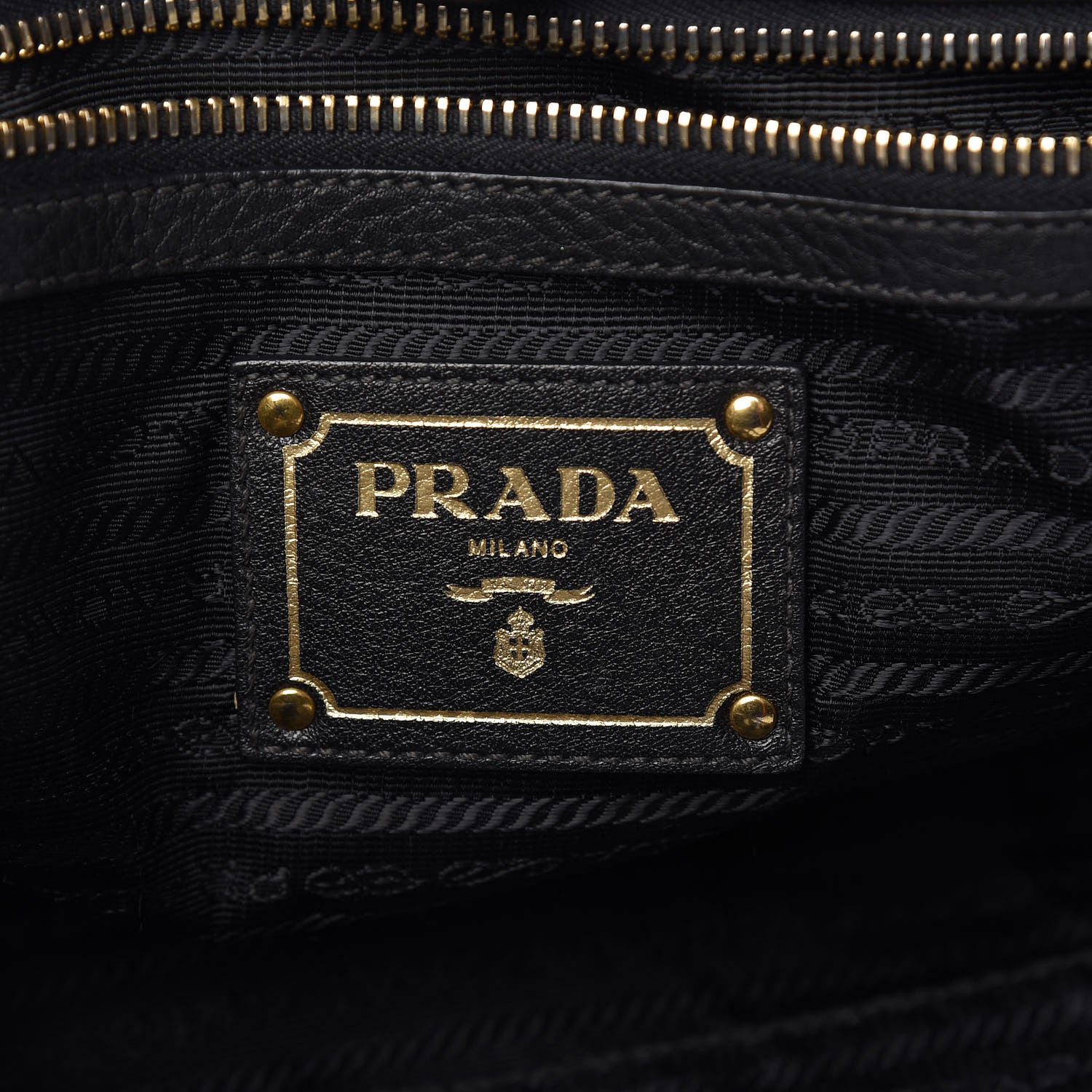 Prada Vitello Daino Tote Black 7 of 24