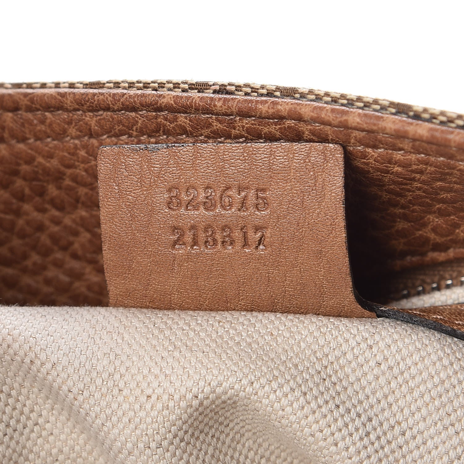 Gucci Monogram Old Libeccio Medium Miss GG Top Handle Bag Beige Ebony Light Brown 7 of 12