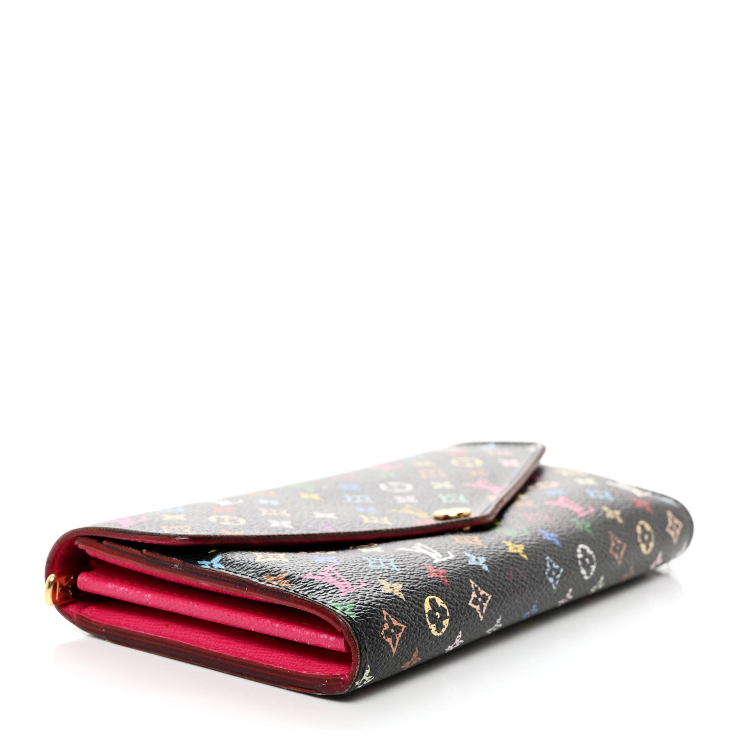 Louis Vuitton Monogram Multicolor Sarah Wallet NM Black Grenade 5 of 9