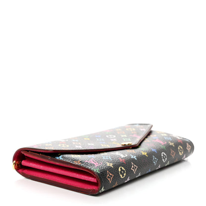 Louis Vuitton Monogram Multicolor Sarah Wallet NM Black Grenade 5 of 9