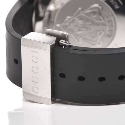 Gucci Stainless Steel Rubber 45mm Dive Quartz Watch Black 5 of 7