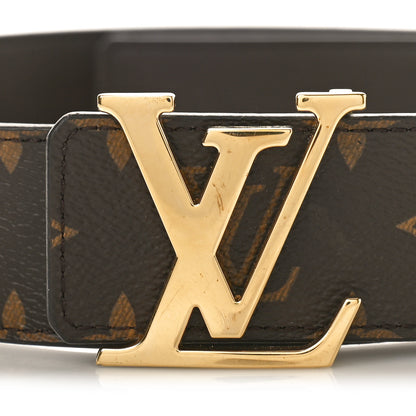Louis Vuitton Calfskin Monogram 30mm LV Initiales Reversible Belt 85 34 Brown 4 of 7