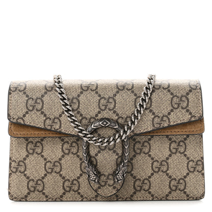 Gucci GG Supreme Monogram Super Mini Dionysus Shoulder Bag Taupe 8 of 11