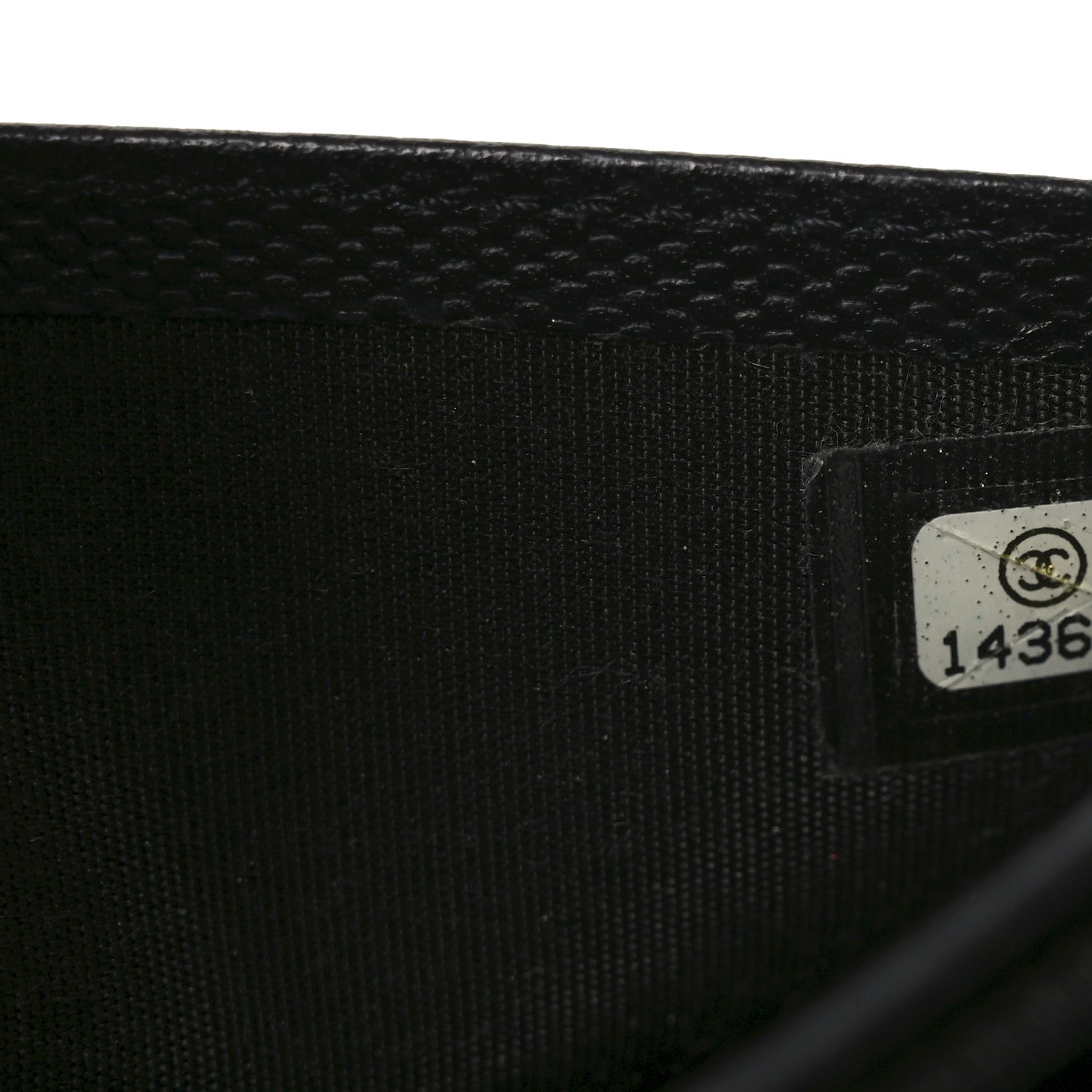Chanel Grained Calfskin CC Button Yen Wallet Black 8 of 8